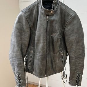 Alpinestars Stella TX-1 Leather Jacket - Grey